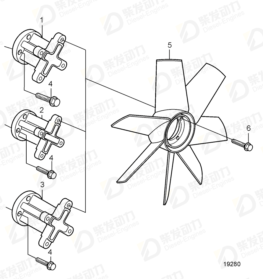 volvo penta Adapter 20405987 Drawing volvo penta Adapter 20405987 Drawing